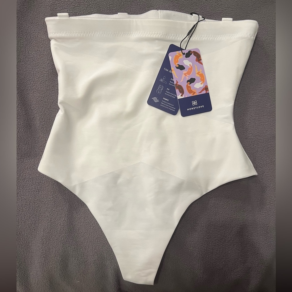 NWT Honeylove SuperPower Thong White